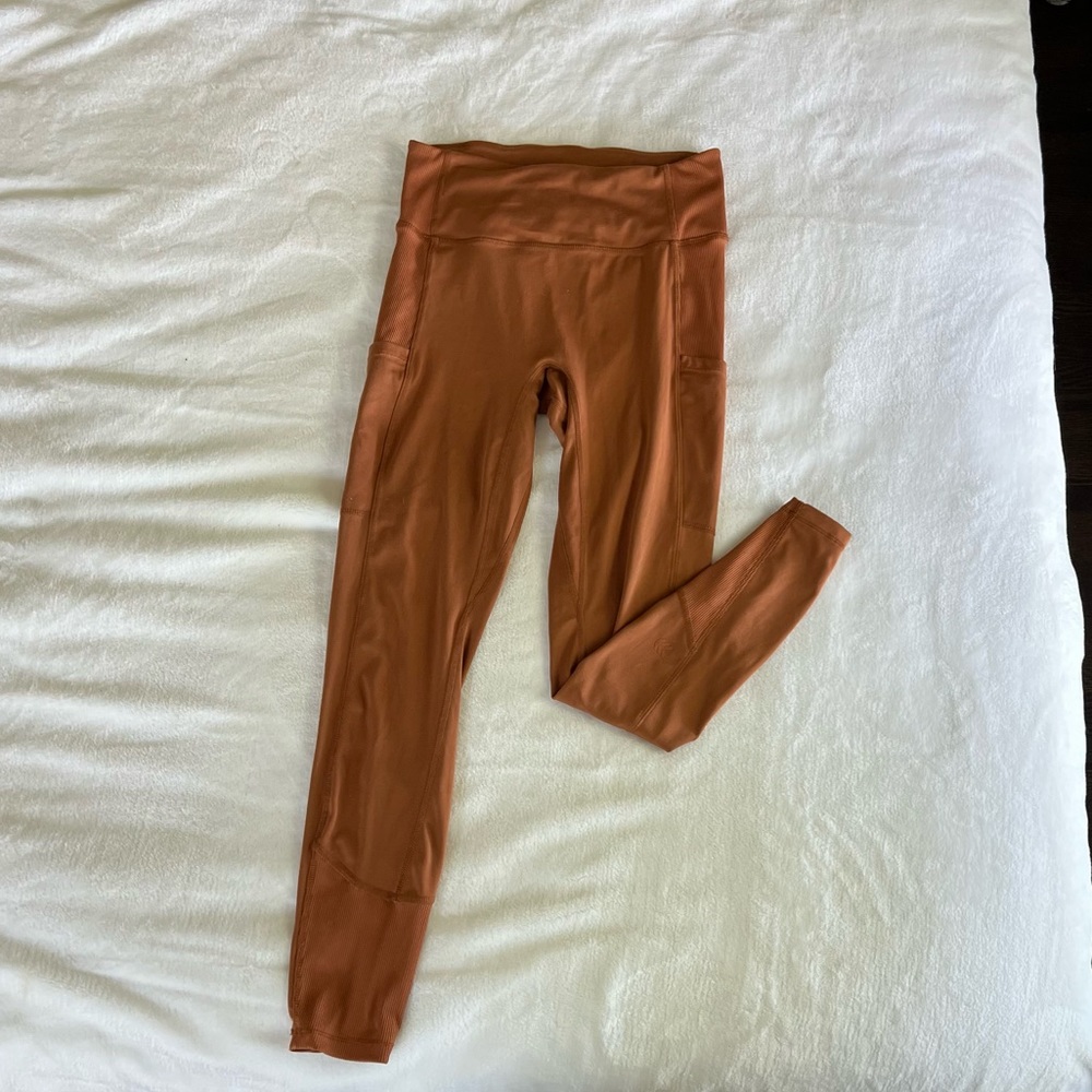 xs orange leggings